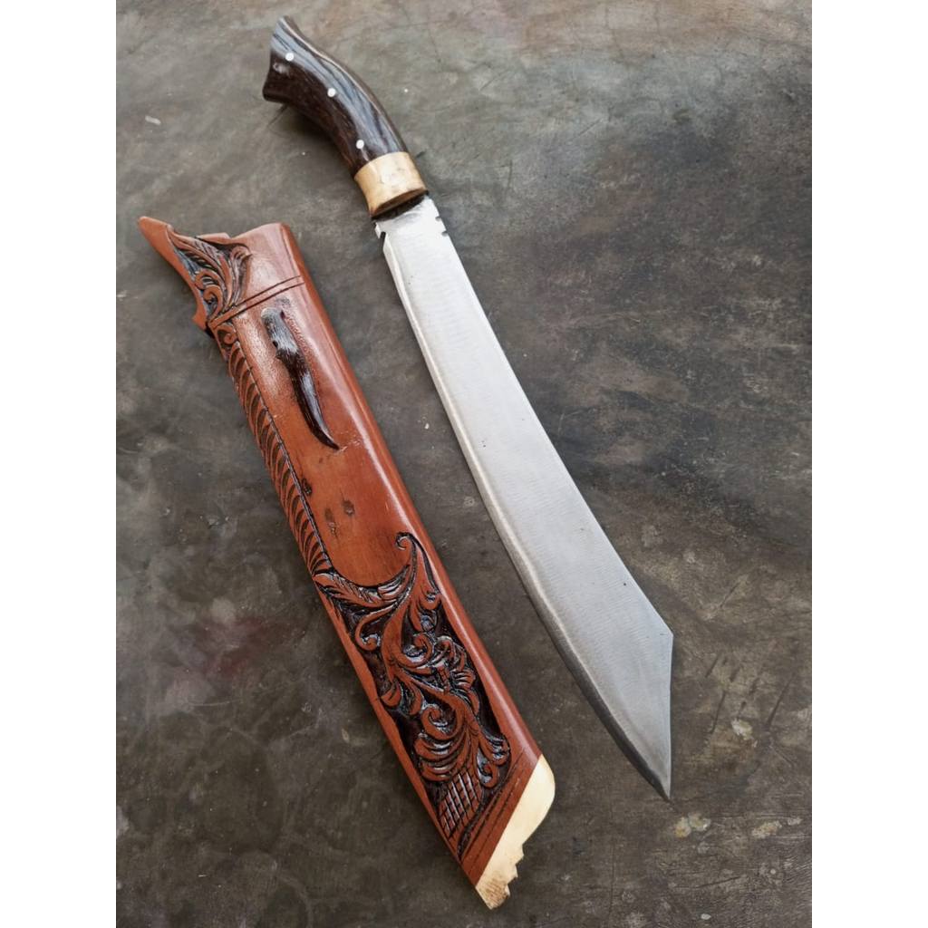 Golok Patimura Ukir Baja Per Fulltang Golok Serbaguna