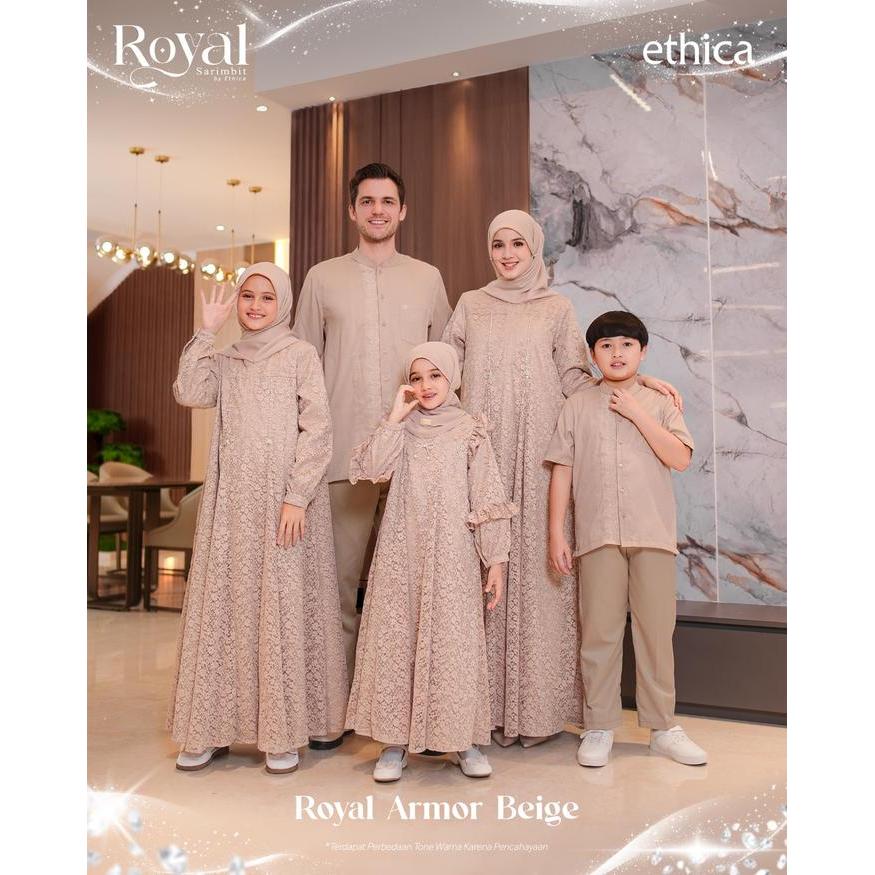 ETHICA ROYAL ARMOR BEIGE SARIMBIT ETHICA GAMIS DEWASA KAGUMI 374 ARMOR BEIGE GAMIS ANAK KAGUMI KIDS 