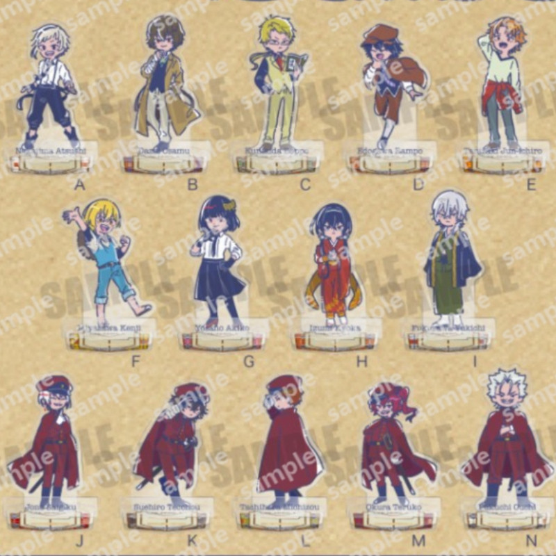 Anime Nakajima Atsushi Dazai Osamu Izumi Kyouka Nakahara uya Ryunosuke Akutagawa Acrylic Stand Mini 