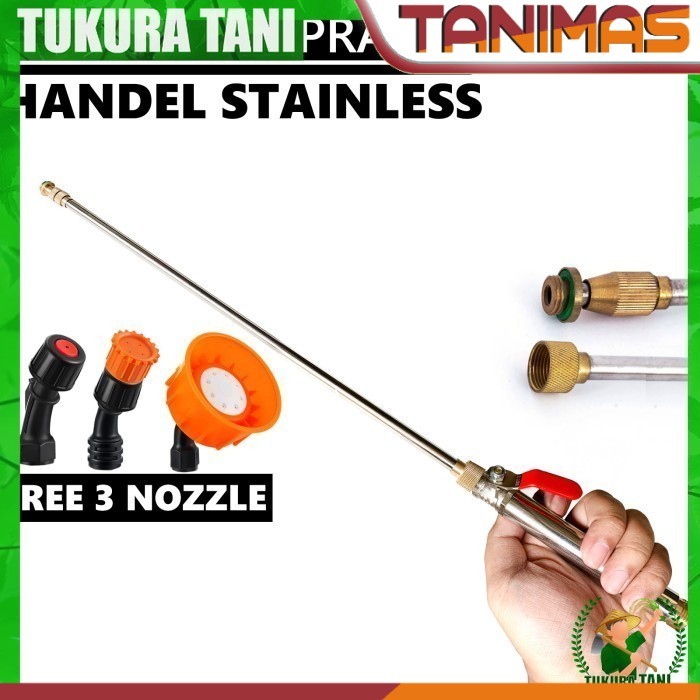 Paket stik sprayer elektrik Handel Stainless bonus 3 nozzle sprayer