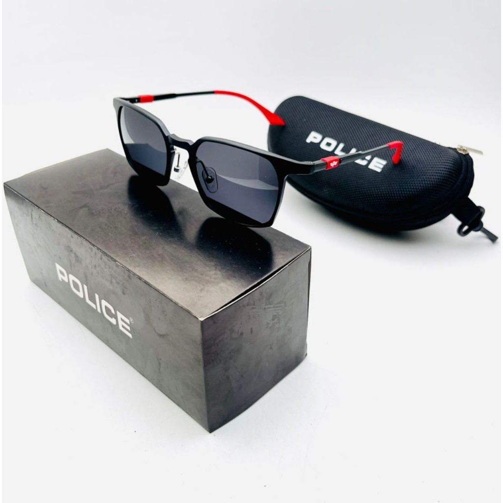 TERMURAHHHH , , COD New Sungglass Grade Ori Kacamata Hitam POLICE 1931 Bahan Aluminium Lensa Polariz