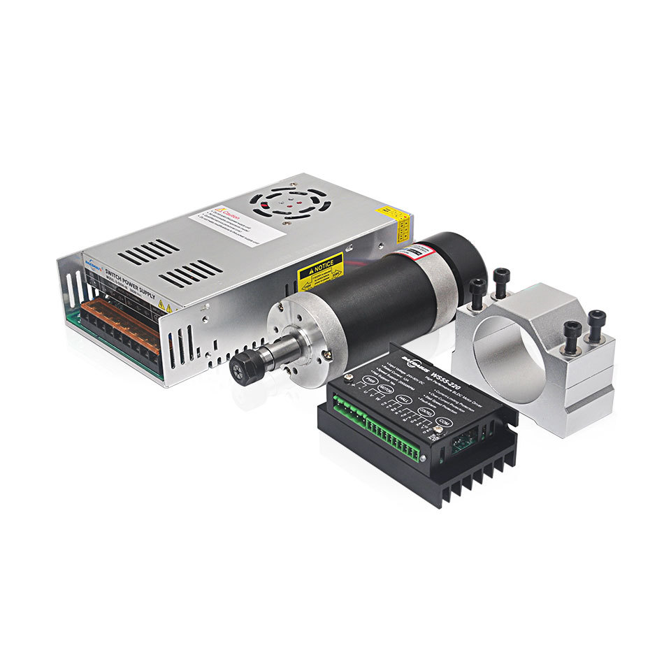 500w ER11 CNC Brushless Spindle Motor 48v DC Old Version Spindle Motor with BLDC Driver Power Supply