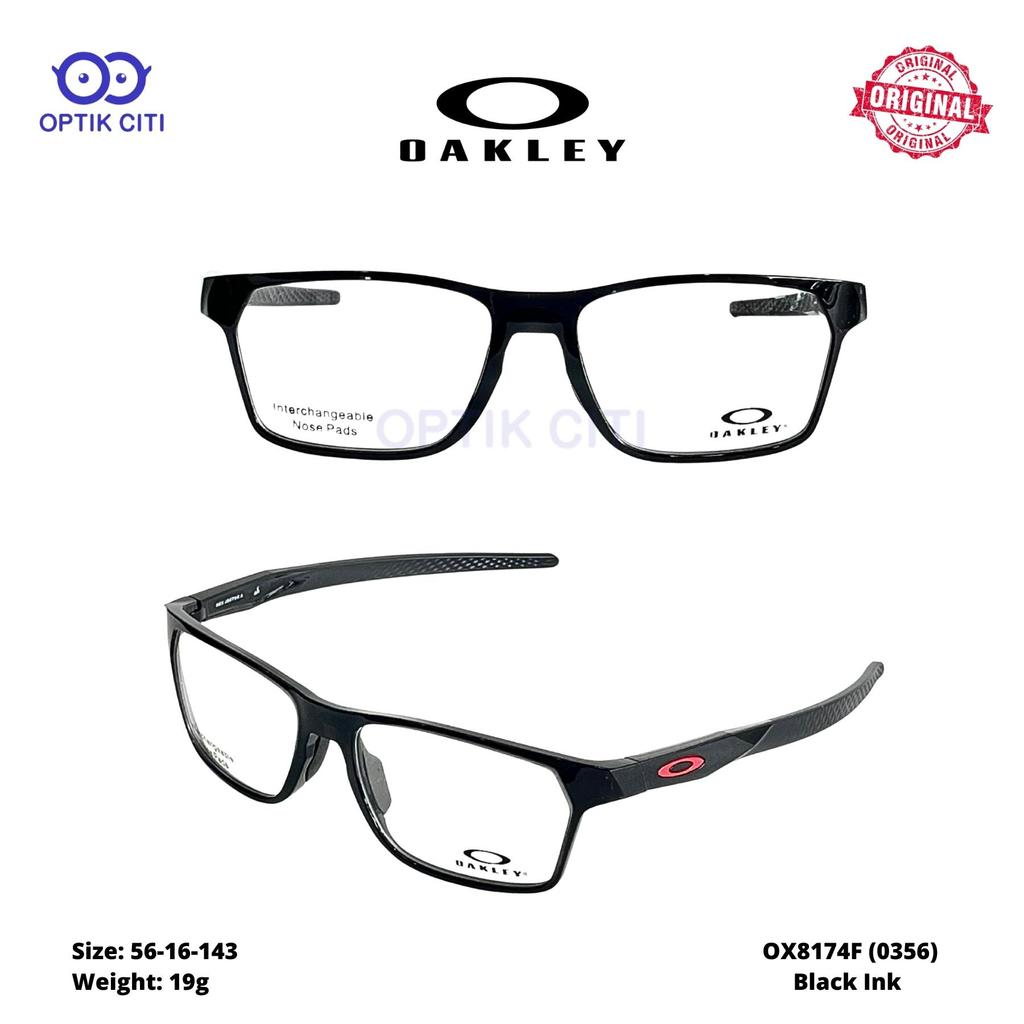 Frame Kacamata Pria Original Oakley Hex Jector (A) OX 8174 F - Size 56 - Black Ink