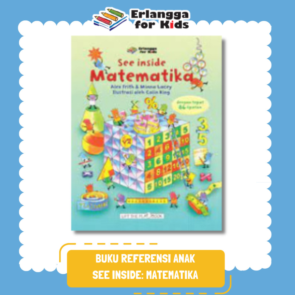 [Erlangga ] Buku Ensiklopedia Anak: See Inside Matematika - Hard Cover - Full Colour
