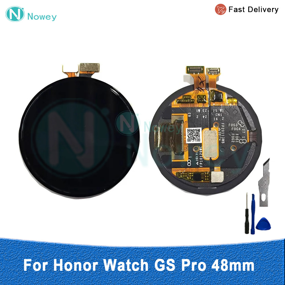 Nowey AMOLED LCD splay Touch Screen Repair Parts for Honor Watch GS Pro, 48mm, KAN-B19