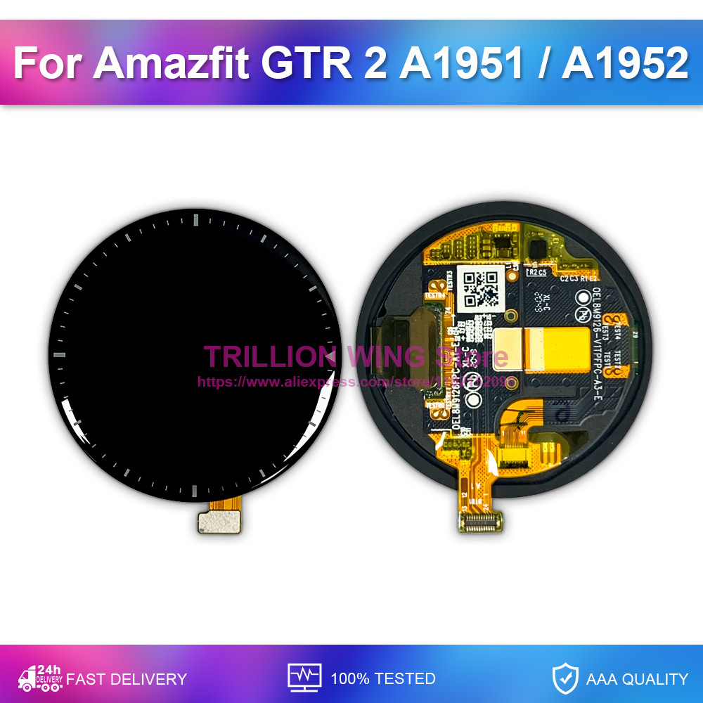 For Huami Amazfit GTR 2 A1951 A1952 LCD splay Smart Watch Screen Touch Repair Replace Original AMOLE