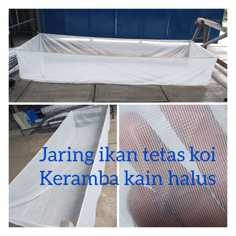 Keramba Jaring Tetas Burayak Larva Kelambu Ikan Kecil Koi Lele Kutu Air Kutir Kain Jaring Halus Luba