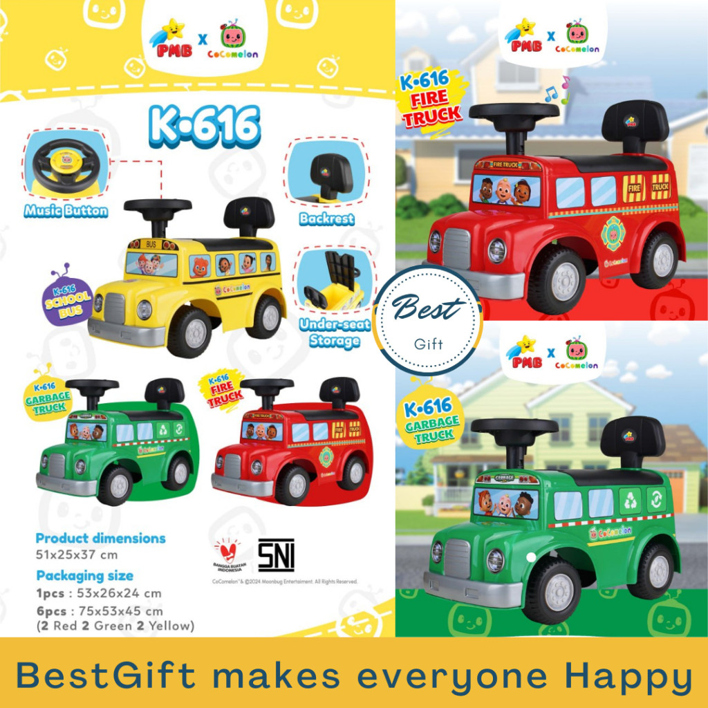 PMB TOLOCAR K616 COCOMELON // SHP Ride On Mimo // Ride On Mobil Dorong Dream Car Keeping Cars