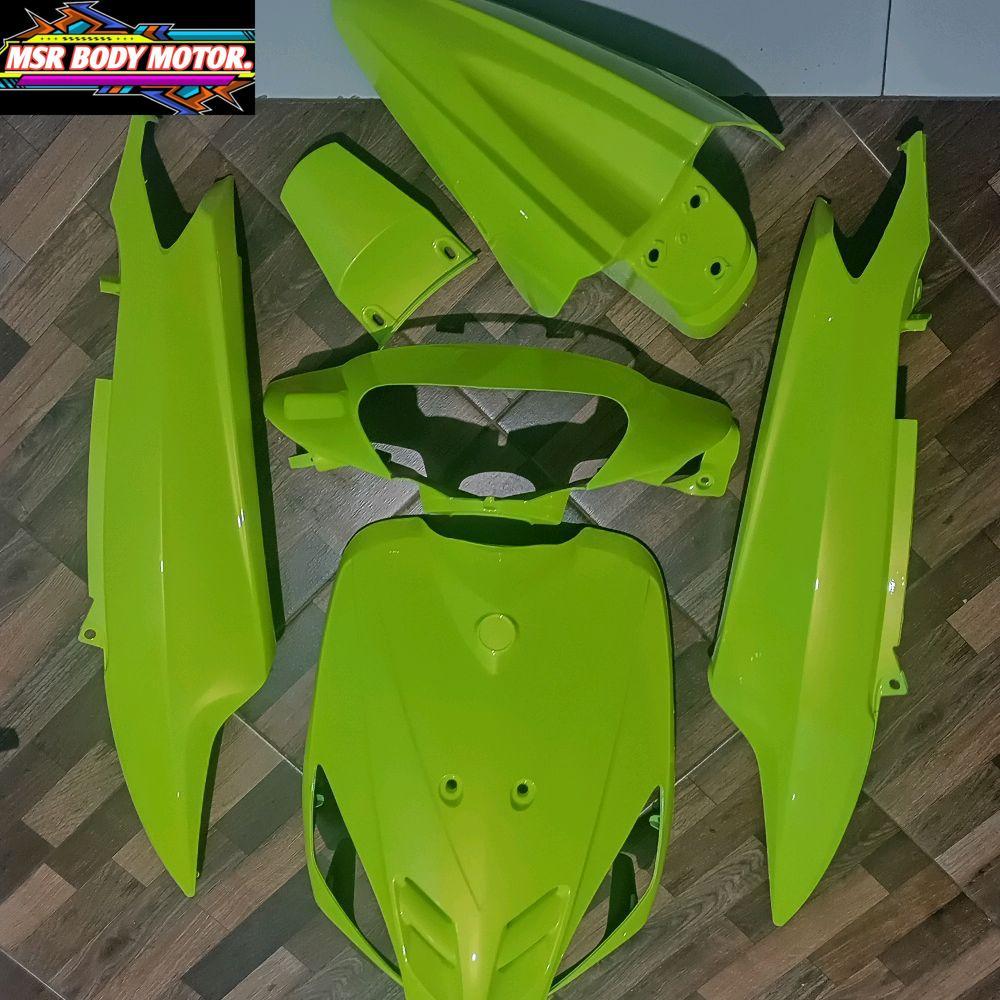 Body motor mio sporty full halus warna hijau lemon