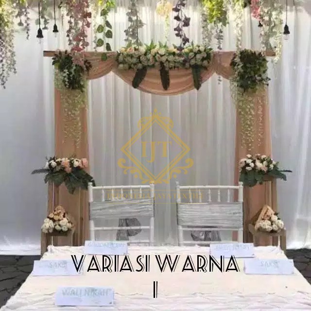 MELY STORE - KAIN DEKORASI, DEKORASI LAMARAN, ABUTAI, FILAMIN, KAIN DEKORASI