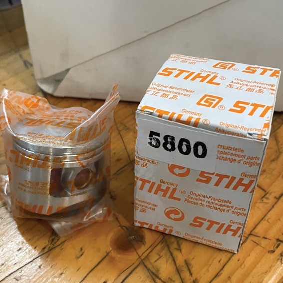 Piston Assy Komplit Chainsaw STIHL 5800 Sparepart untuk Mesin Potong Kayu Gergaji Pohon Senso Sinso 