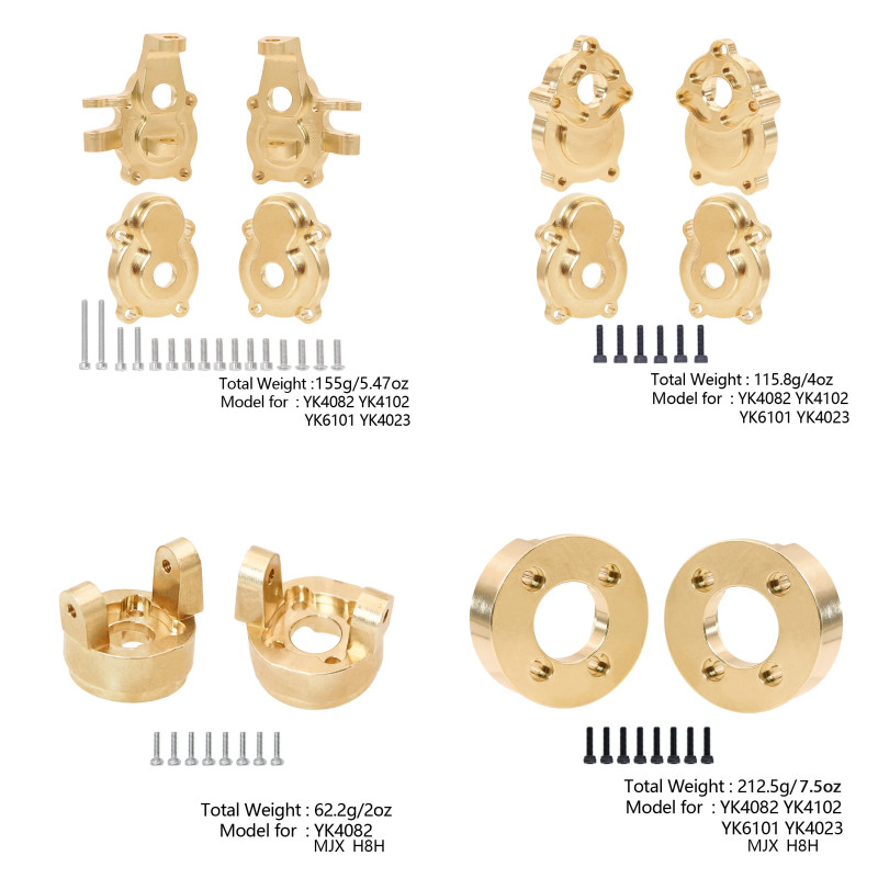 Metal brass counterweight parts YIKONG YK4102 YK4103 Yk4082 YK4083 MJX 8H8 RC remote control car spa