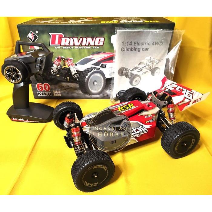 Wl toys wl 144001 1:14 rc car buggy 60km/h - Merah