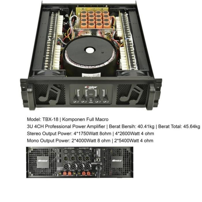 Power db Voice TBX 18 Original Amplifier dBVoice TBX18 Class H