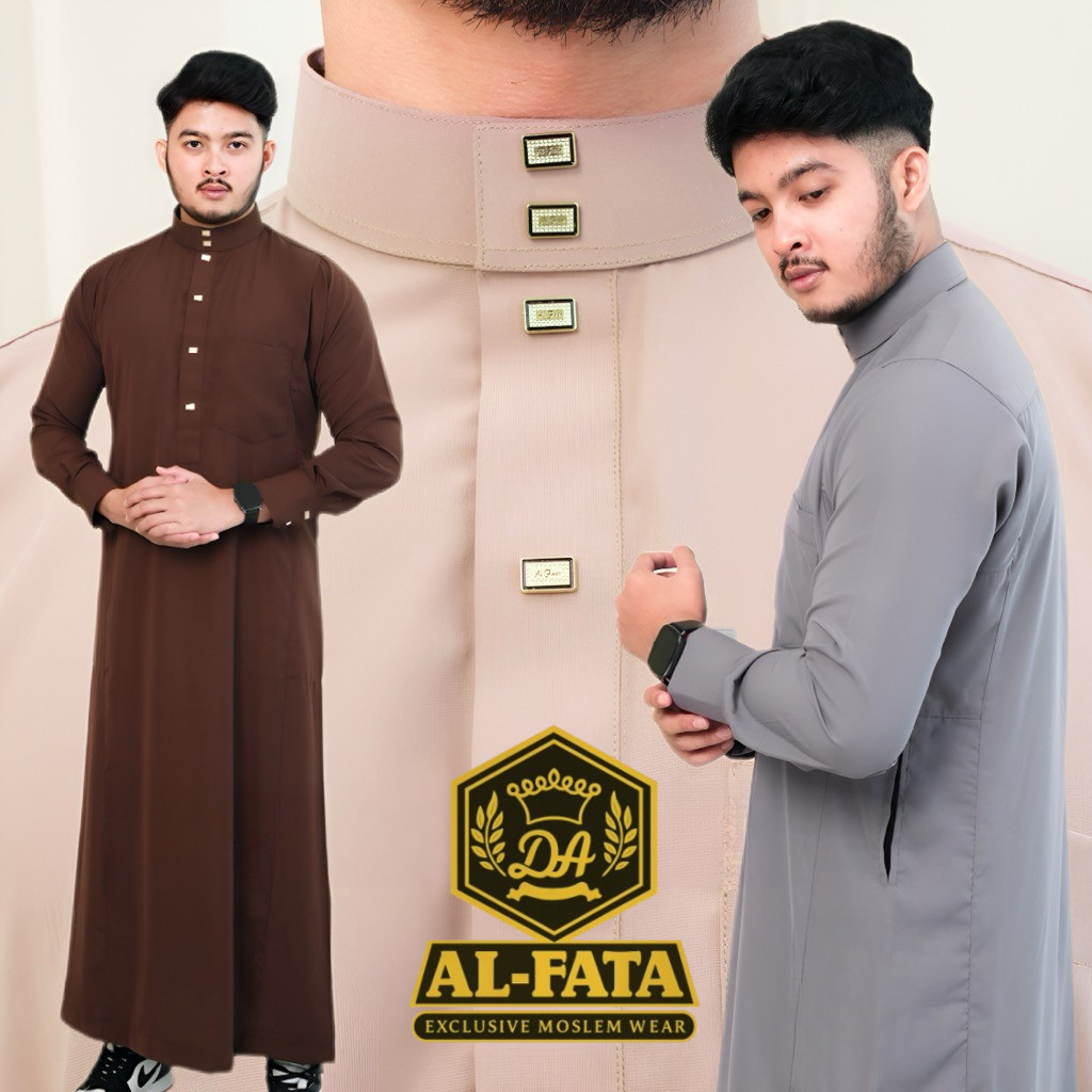 Jubah slimfit moha jubah gamis pria muslim jubah thobe busana muslim kurta jubah gamis alzan gamis j