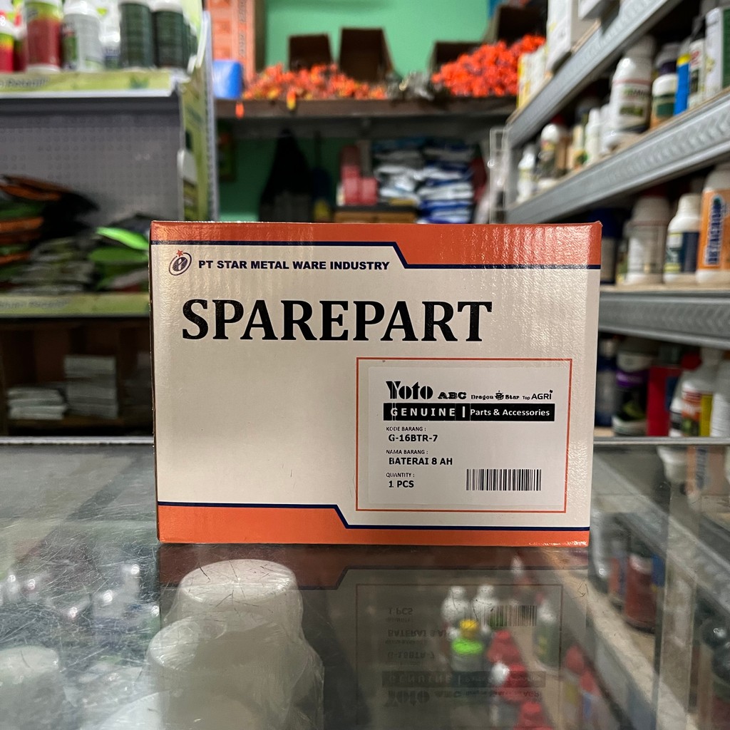 BATERAI AKI ACCU 8 AH 12 VOLT ORI YOTO STAR METAL XINGFU SPRAYER ELEKTRIK BATTERY SPRAYER TOPAGRI