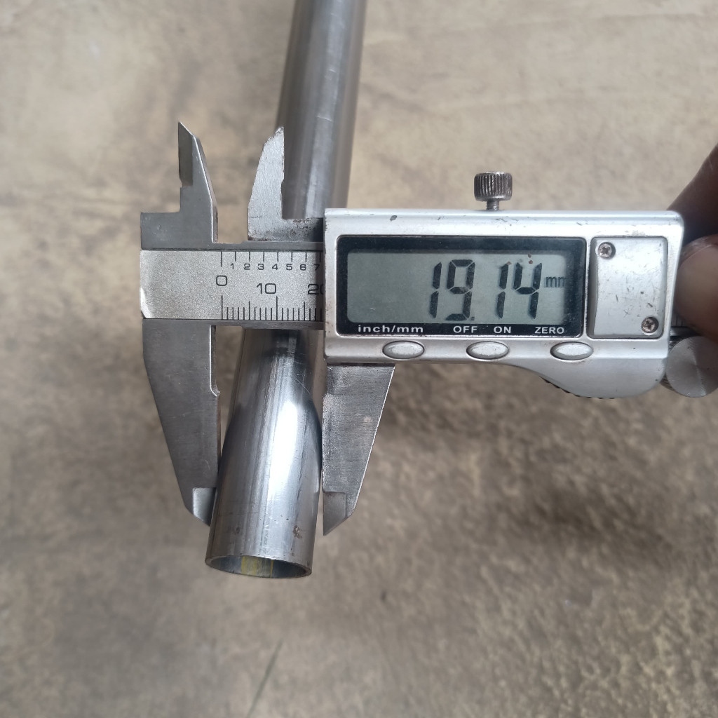 Pipa Stainless OD 19 mm Tebal 1 mm Panjang 100 cm  - Pipa Serbaguna