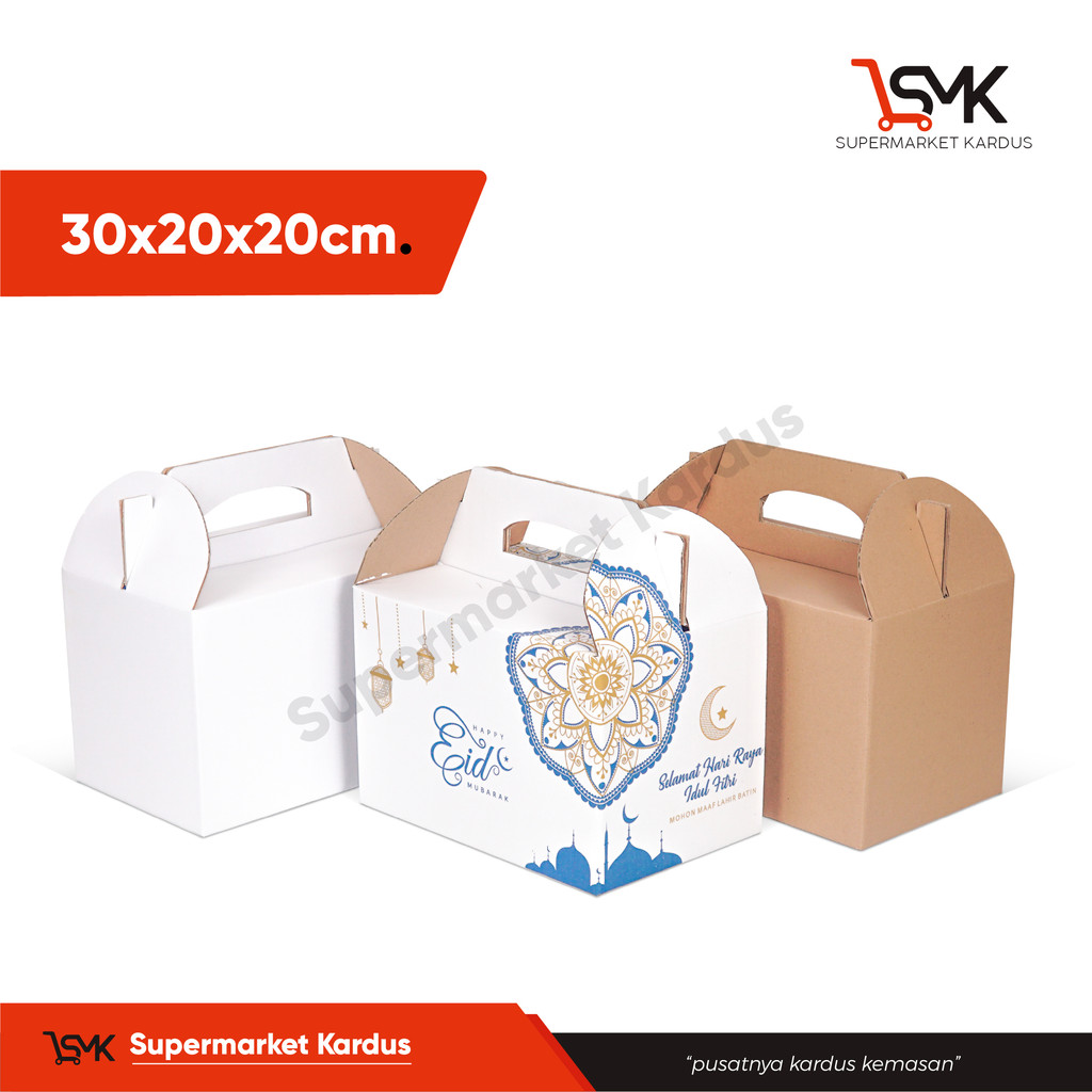 Box 30x20x20 Jinjing (Pasesi) Kardus/kartonPolos/buah/hampers/parcel/parcell/lebaran/iedmubarak/ting