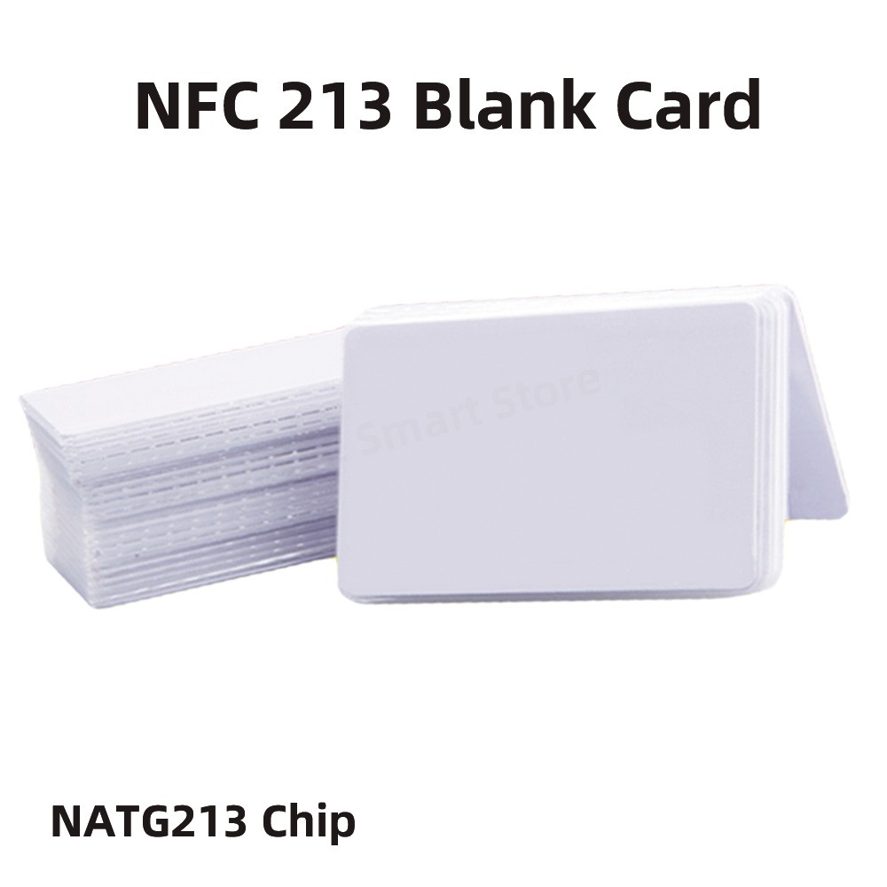 1050pcs NFC Ntag216 Ntag215 Ntag213 White Card TAG ISO14443A RFID Cards Ntag 213 Chip for all NFC en