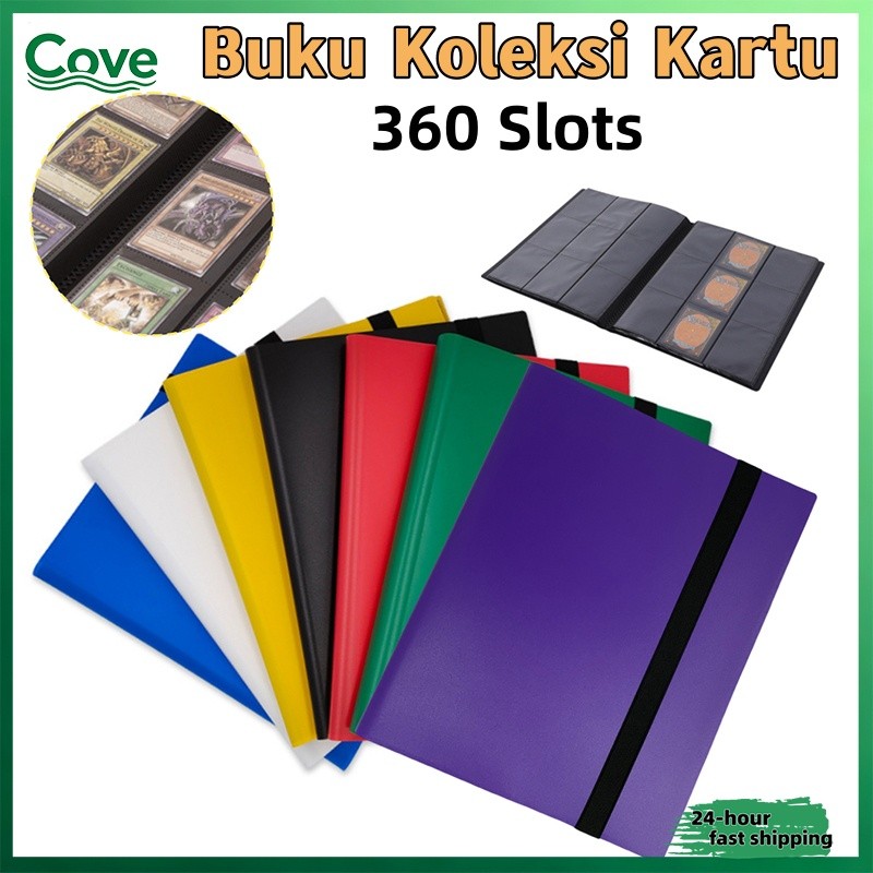 Binder Card Album 9 Slot 360 Pocket Tali Pengikat PP Transparan Anti Gores A4 Buku Koleksi Kartu TCG