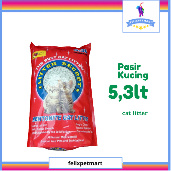 Pasir Bentonite Cat Litter Secret 5.3 Liter