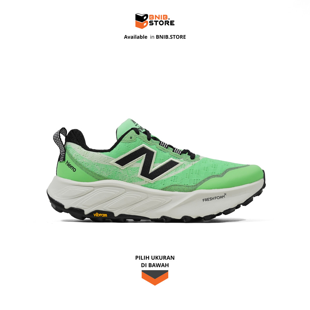 Sepatu Trail/Lari Outdoor NB Fresh Foam X Hierro V9 Electric Jade Black Original