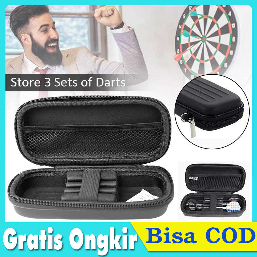 Tas Dart Case EVA Hard Pouch Tempat Penyimpanan Anak Panah Dart Storage Bag Waterproof Aksesoris Dar