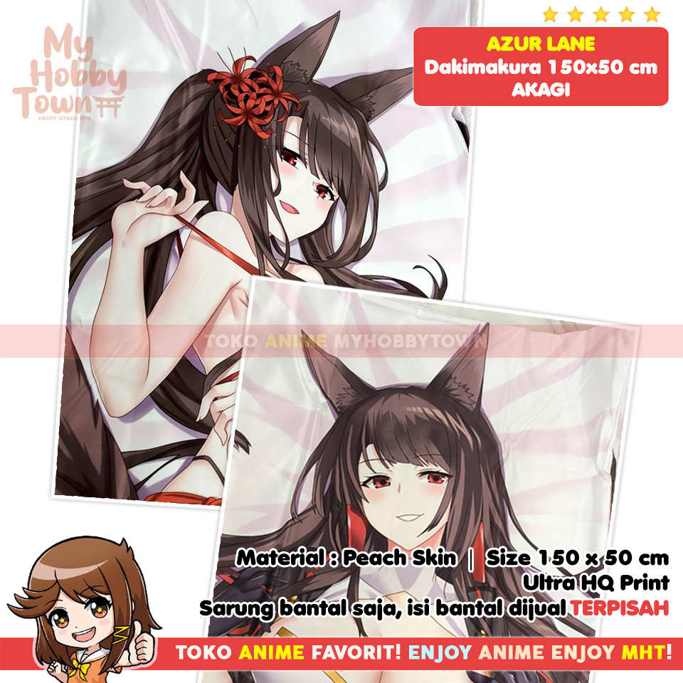 Sarung Bantal Anime Dakimakura Azur Lane : Akagi