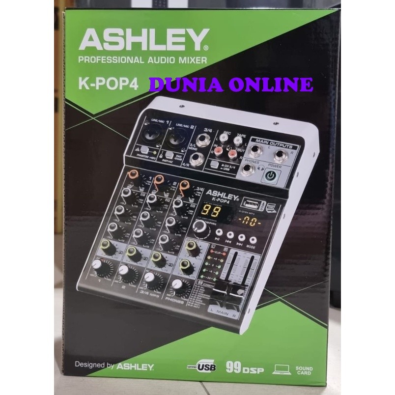 MIXER ASHLEY K-POP4 ORIGINAL MIXER ASHLEY K POP4 ASHLEY KPOP4 NEW MODEL 99DSP