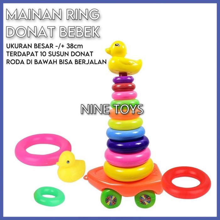 MAINAN EDUKATIF RING DONAT DONAT SUSUN BEBEK UKURAN BESAR