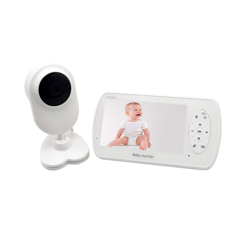 Smart 43 Inch LCD Wireless Temperature Sleeping Sound Alarm 2 Way Auo HD 1080P Video Baby Monitor wi