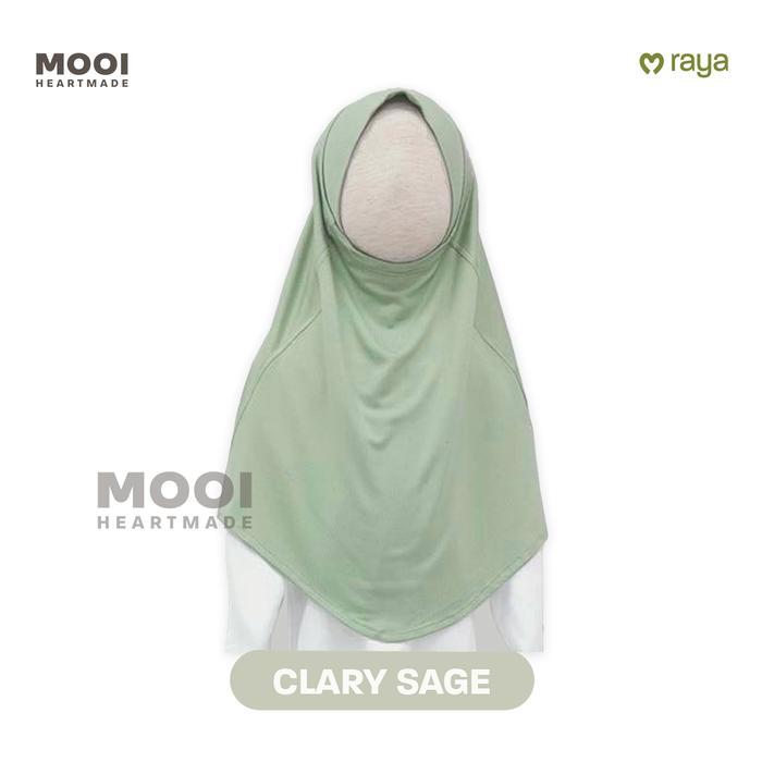 Mooi Hijab Instant Anak Jilbab Anak Perempuan - CLARY SAGE, S