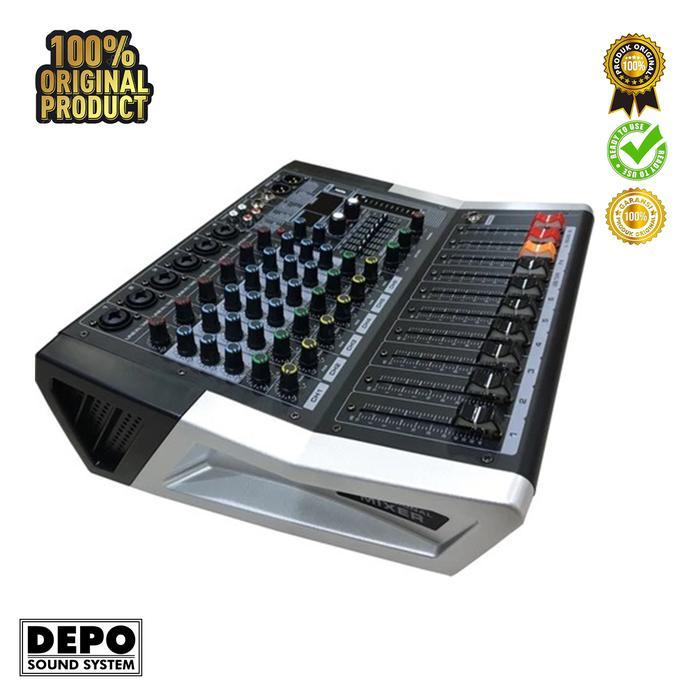 BLACK SPIDER ED-6 POWER MIXER 6 CHANNEL BLUETOOTH ORIGINAL