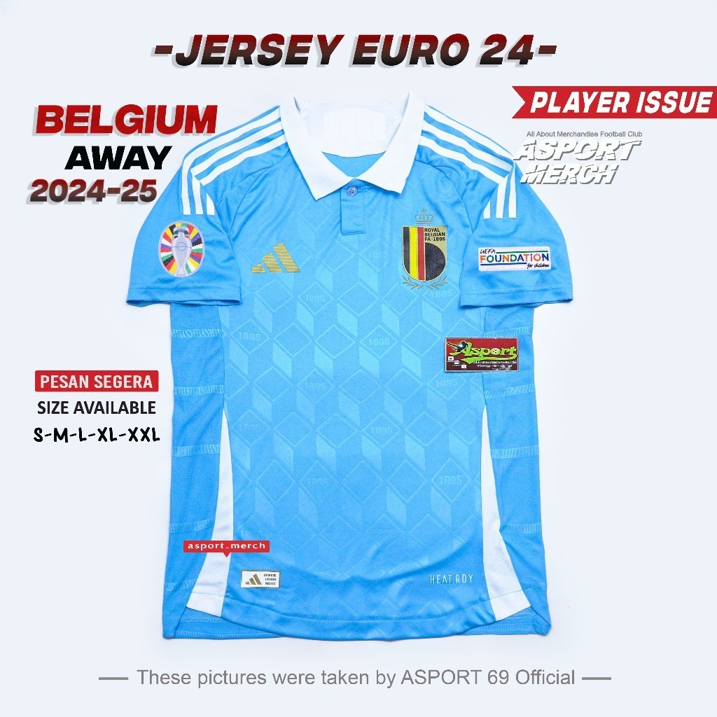 PLAYER ISSUE JERSEY BELGIA AWAY EURO 2024 2025 PI