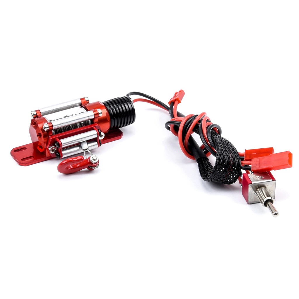 A06GMetal Winch 110 Crawler Winch Wireless Remote Controller Receiver For 110 RC Crawler Truck Axial