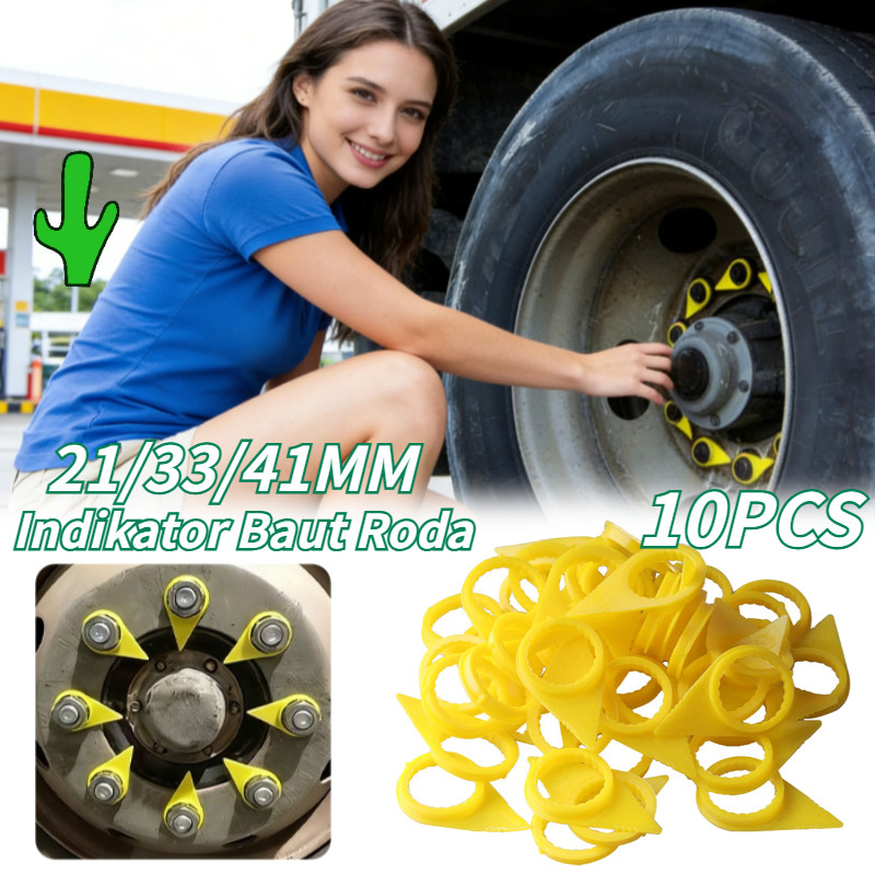 Indikator Baut Roda Universal Mobil 10PCS 21/33/41MM Anti Korosi Tahan Panas Tutup Wheelnut