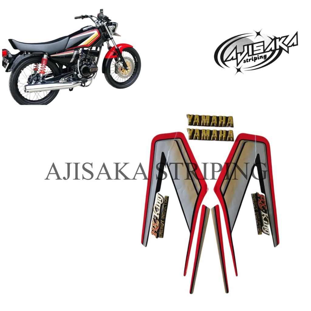 striping sticker rx king cobra 1993 merah original premium