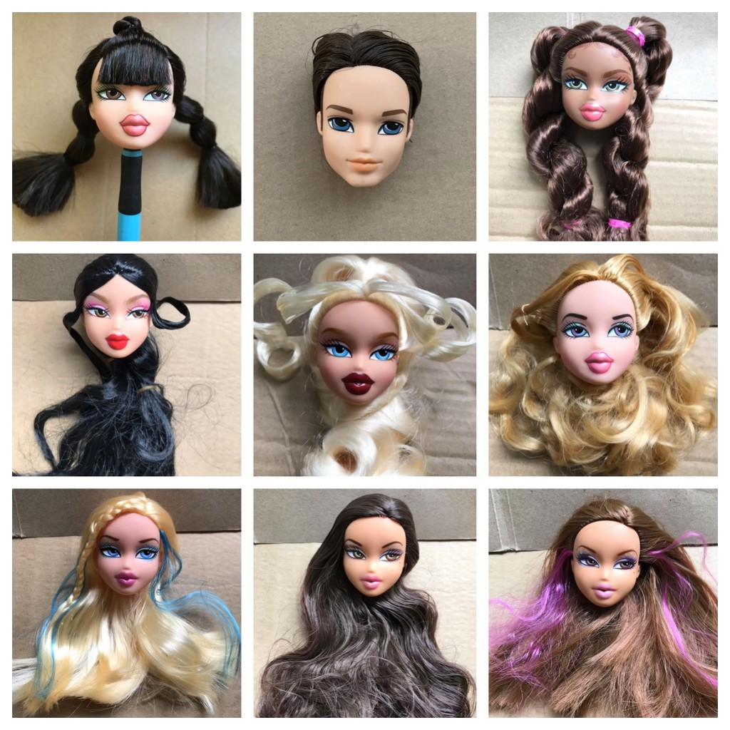 1/6 Classic Dancing Girl Doll Head Sexy Big Mouth Cute Girl Parts for DIY Dressing Doll Accessories