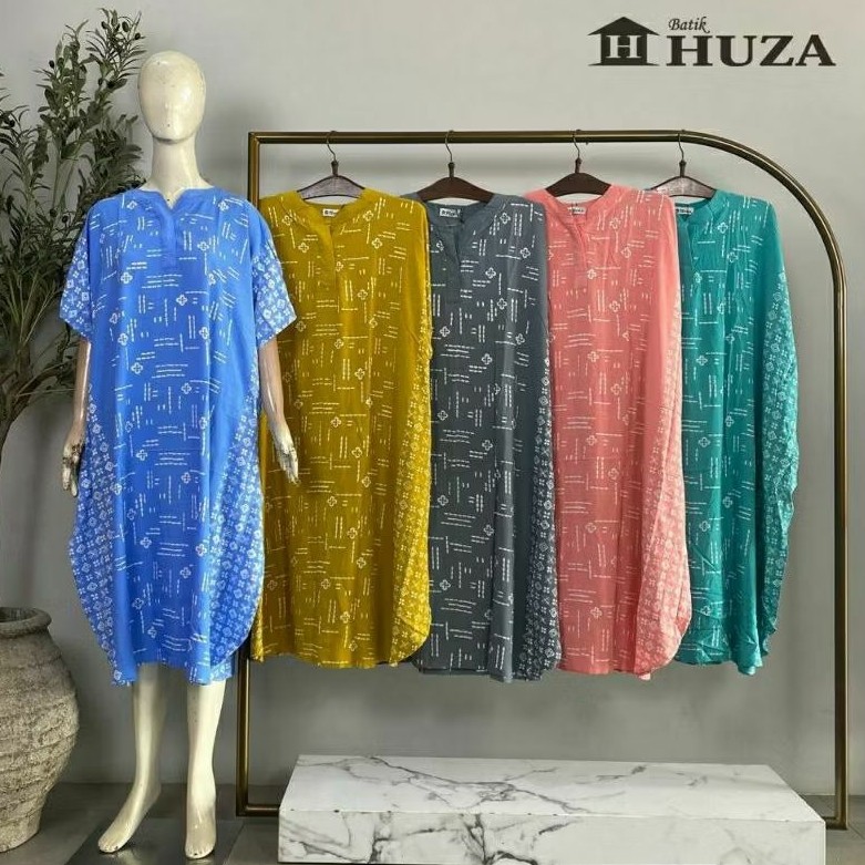 Daster Batik Huza Lowo Vayana Kancing Adem Santung Batik