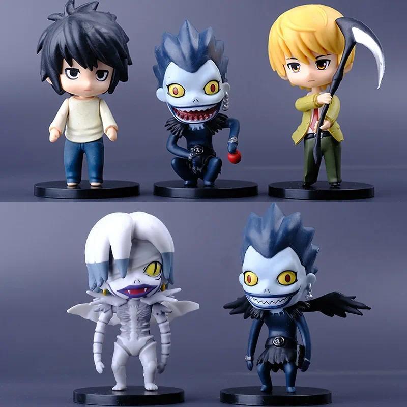 10cm Death Note Anime Figure 1200# L Lawliet 1160# Yagami Light Action Figure Death Note L Ryuuku Ry