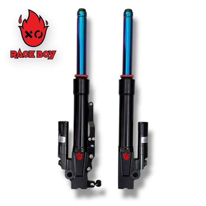 Up Side Down USD Race Boy Vario 125 150 Beat Scoopy - BLACK RAINBOW