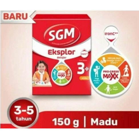SGM Eksplor 1+ 3+ 150gr Susu Anak Kemasan Kecil Praktis untuk Bekal Sehari Hari