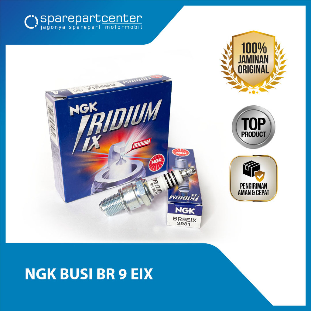 PAKET 4 PCS BUSI NGK IRIDIUM IX BR9EIX ORIGINAL - UNTUK MESIN BALAP KOMPETISI, GOKART, & MODIFIKASI 