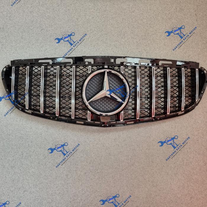 Grill GT GTR Mercedes Benz W212 Facelift 2013-2016 Grille W212 Mercy - Silver Berkinerja