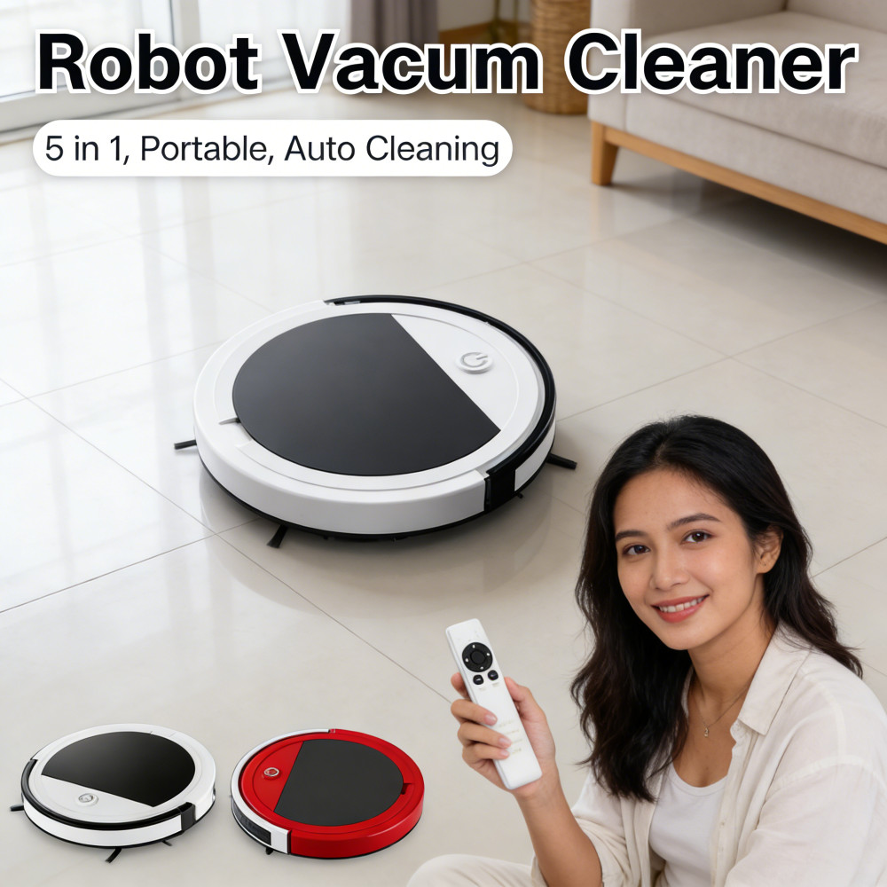 DEBU PEMBERSIH SMART ROBOT SAPU VACUUM PEMBERSIH SWEEPING PEMBERSIH LANTAI 3 IN 1