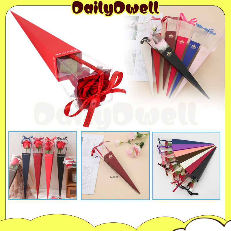 hiasan hadiah bunga kristal mawar indah /single rose box wrapping /hiasan hadiah bunga kristal mawar