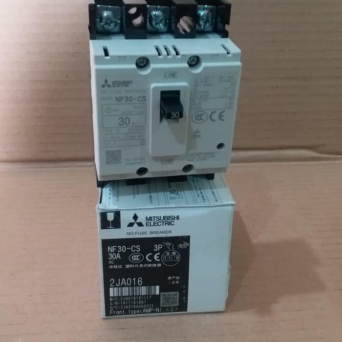 NFB MCCB Breaker NF30CS 10A / 15A / 20A / 30A Mitsubishi Ori - 10A