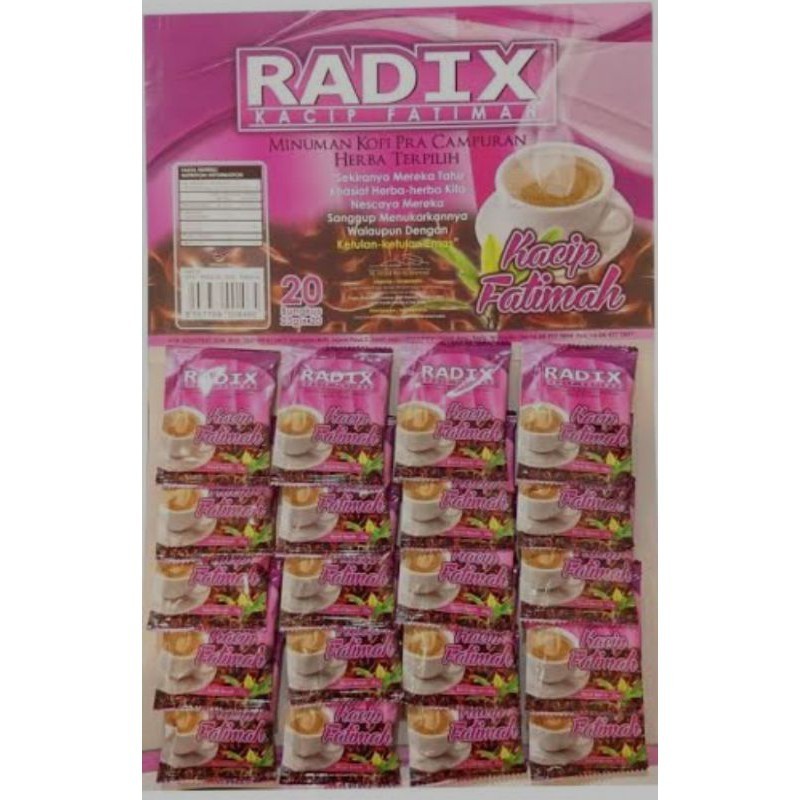 RADIX KACIP FATIMAH HPA MALAYSIA ISI 20 SACHET