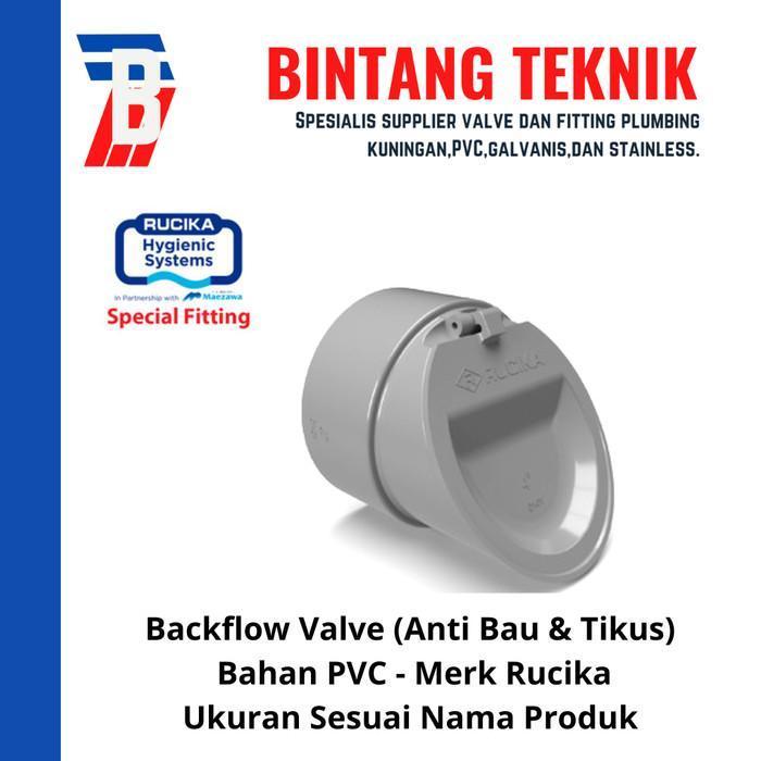 HammerHub Backflow Valve 4" inch PVC Rucika