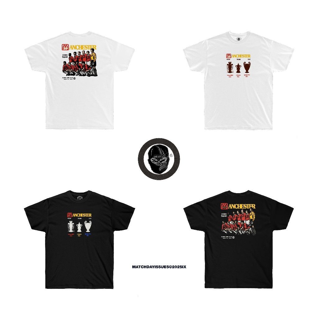 HOT "ManUtd TREBLE FEST" Manchester United Tshirt by FLC®